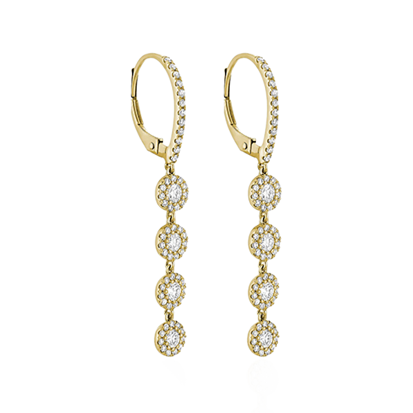 "Martini Cup" Diamond Earrings (0.95 Ct. Tw.) In Yellow or White Gold
