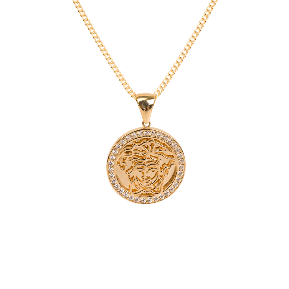 Inspired Medusa Gold Pendant