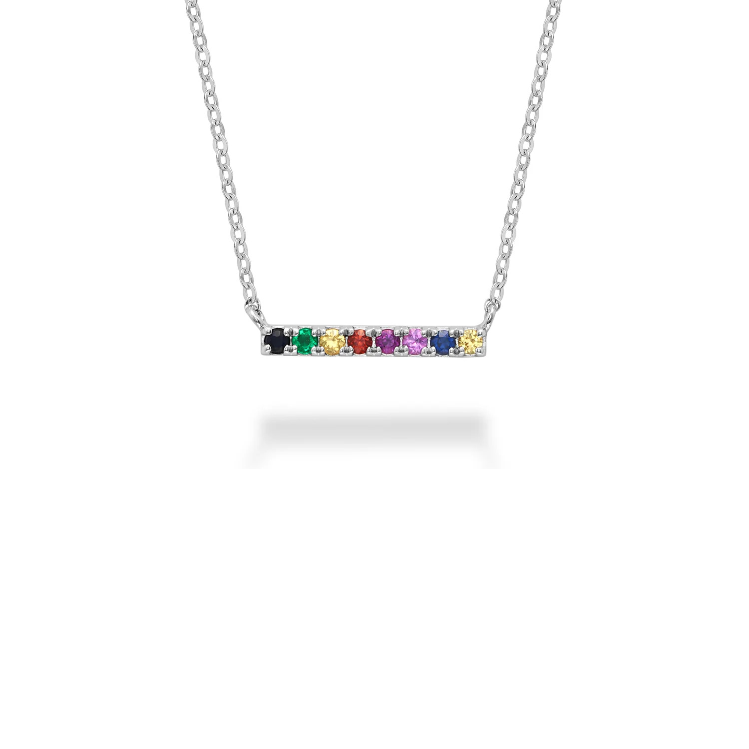 Mini Rainbow Bar Necklace