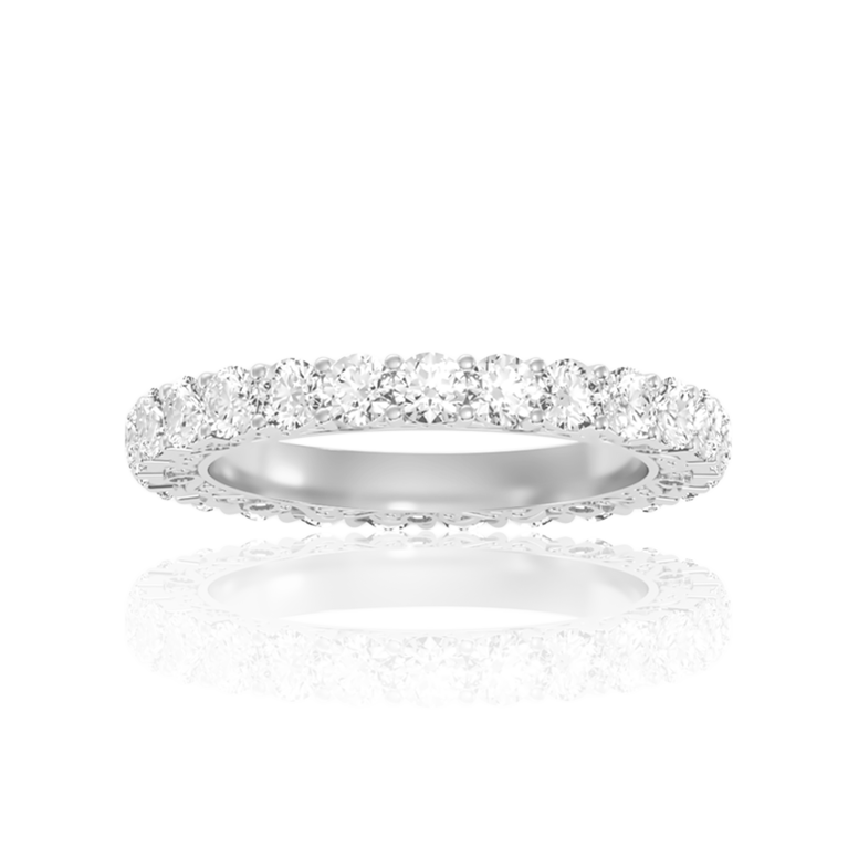 Exquisit Pave Diamond Ring In Yellow, White, or Rose Gold