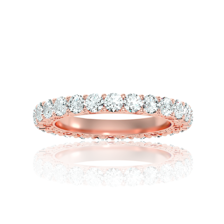 Exquisit Pave Diamond Ring (2Ct. Wt.) In White, Yellow or Rose Gold