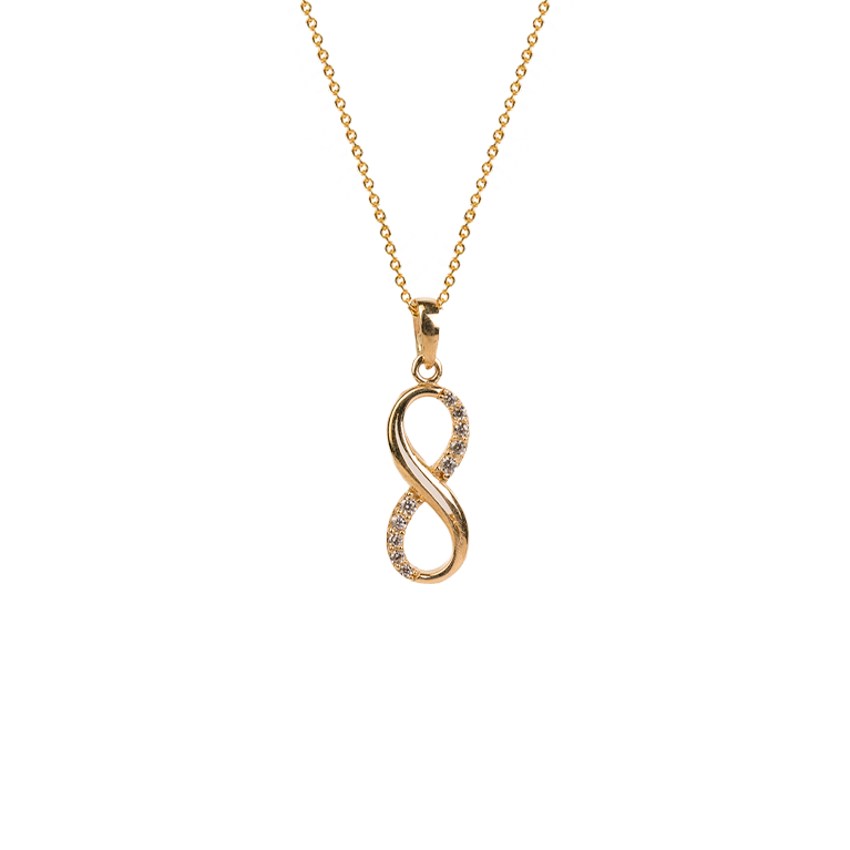 Infinity Pendant WIth Dazzling CZ