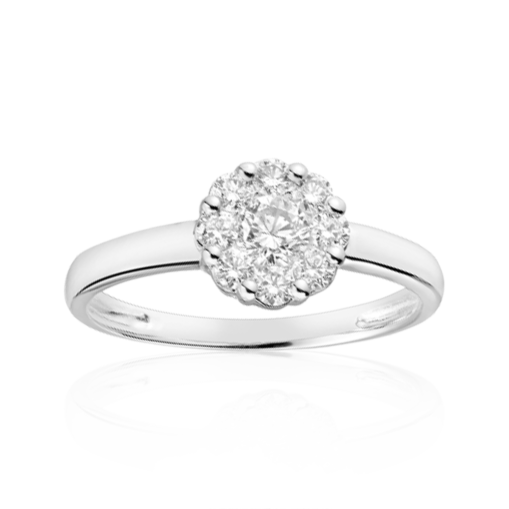 "Stellar" Cluster Mount Diamond Ring