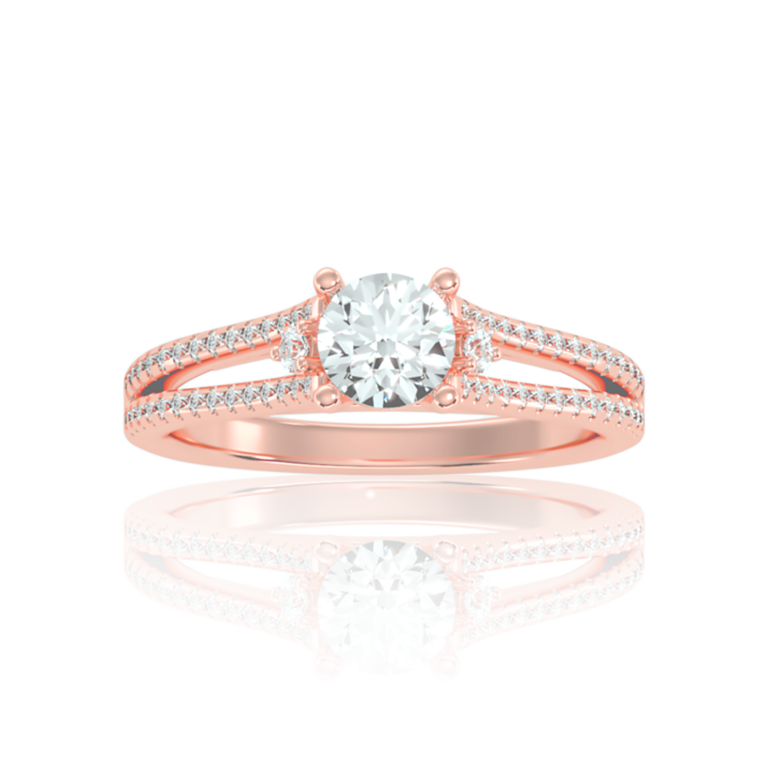 Timeless Charm Elegant Solitaire In Rose Gold ( 1.10 Ct. Tw. )