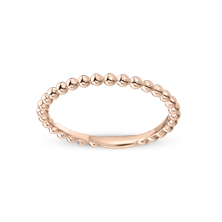 Rose Bead Stackable Ring