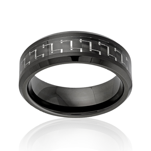 "Midnight Vanguard" Tungsten Men's Ring 8mm