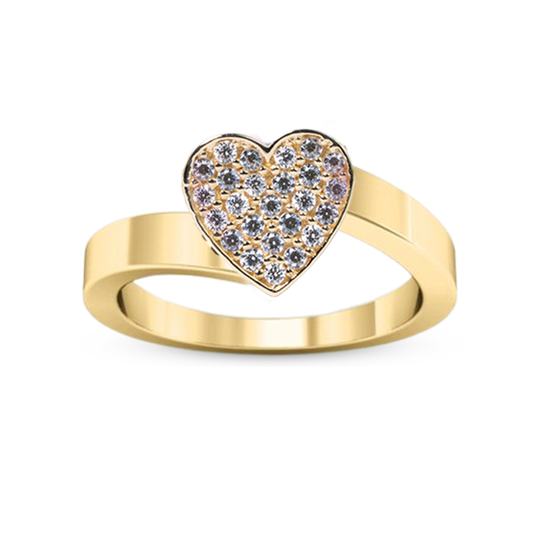 Modern Heart Ring