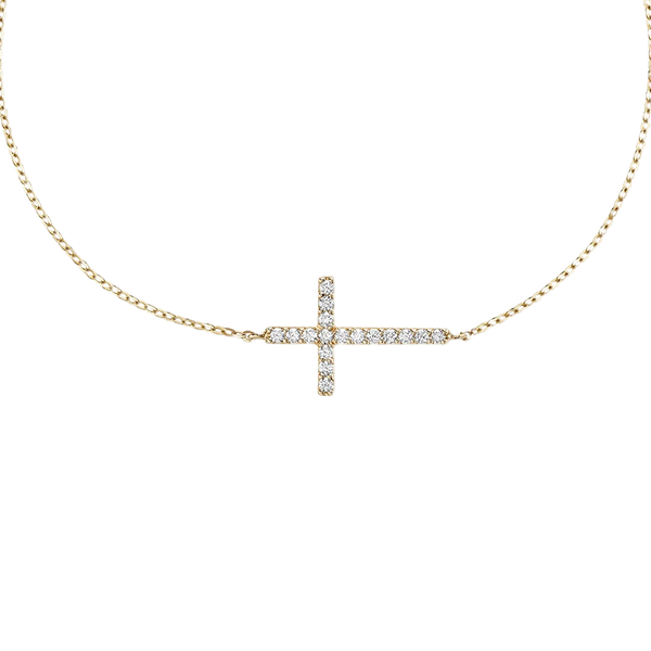 Religious Cross Diamond Bracelet