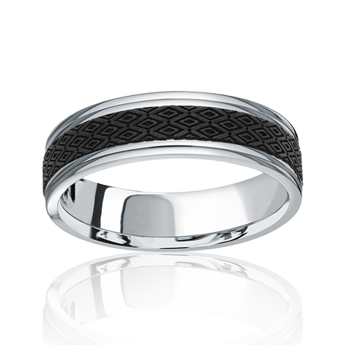 "Opulence" Men's Wedding Ring, 6mm