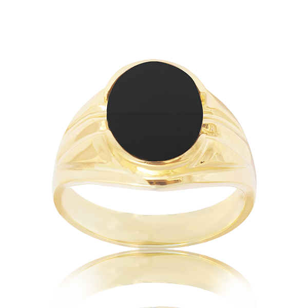 "Tiger Eye" Men's Gold Ring