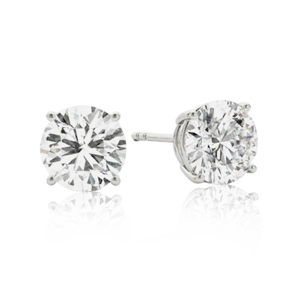 Amazon.com: Vir Jewels 1.50 cttw Black Diamond Stud Earrings 14K White Gold  Round Push Backs 4 Prong Basket: Clothing, Shoes & Jewelry