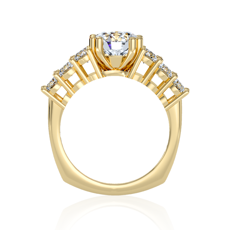 "Dreamscape" Solitaire in Yellow Gold ( 3Ct. Tw. )