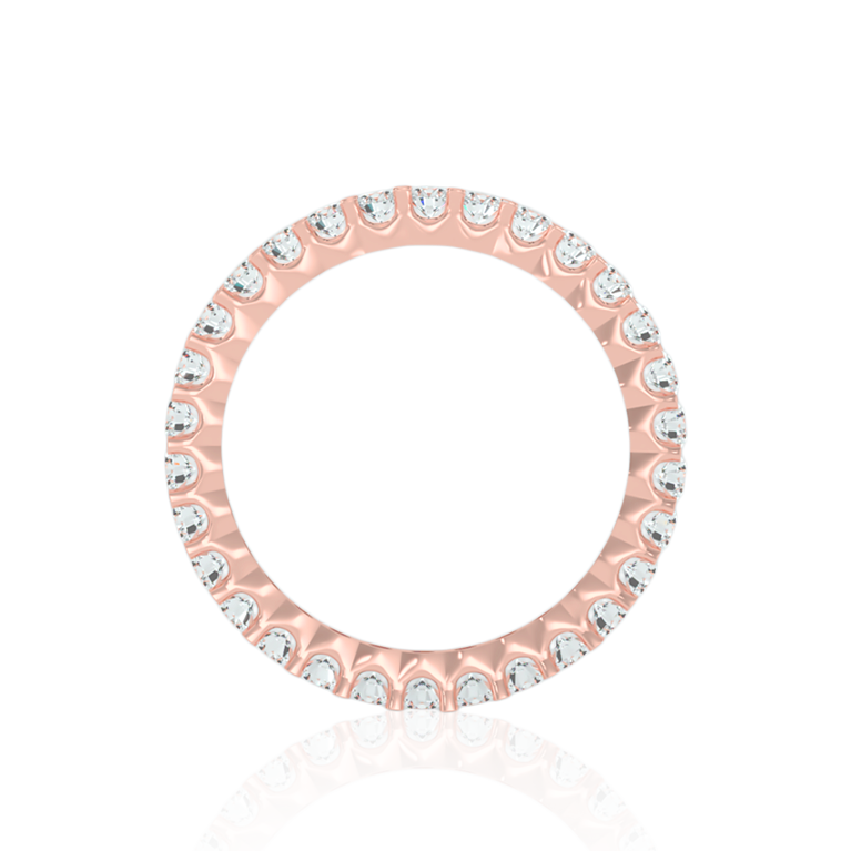 Trellis Eternity Diamond Ring (2 ct. Wt.) in Rose, Yellow or White Gold