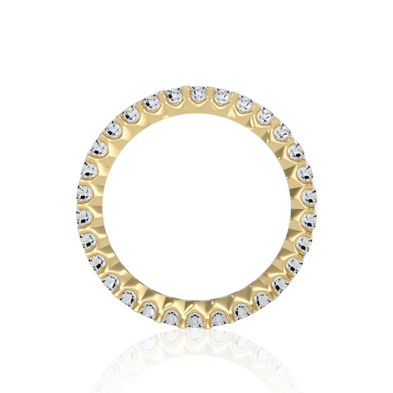 Trellis Eternity Diamond Ring (2 Ct. Tw.) in Yellow, Rose or White Gold