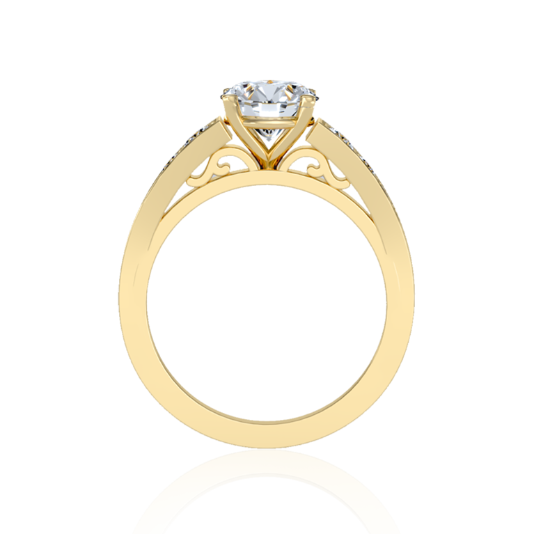 "Divine Solitaire Affection" in Yellow Gold ( 1.31 Ct. Tw. )