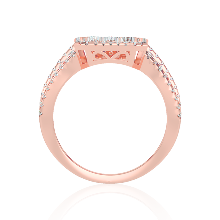 Gender Neutral Ring In Rose Gold ( 2.41 Ct. Tw. )