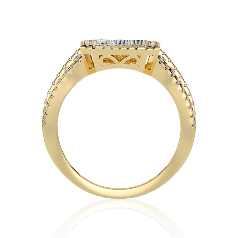 "The Groom" Diamond Ring In Yellow Gold
