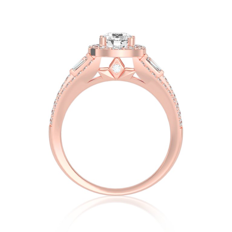 "The ELegance" Diamond Ring In Rose Gold
