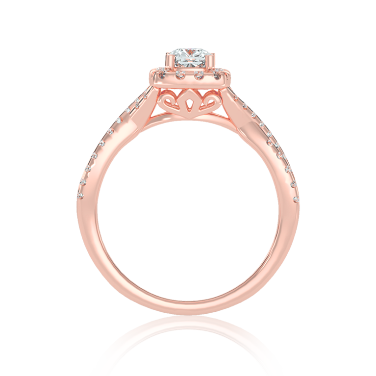 "Allure" Halo Diamond Solitaire