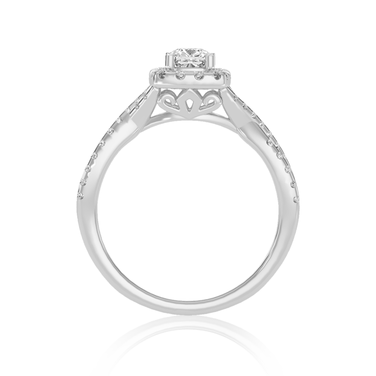 "Allure" Halo Diamond Solitaire