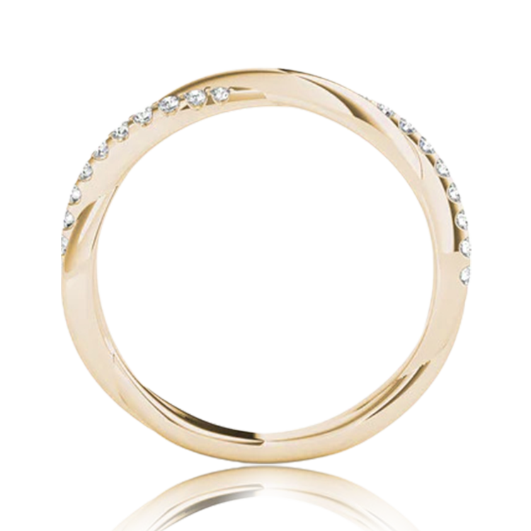 "Spiral Elegance" In Yellow Gold