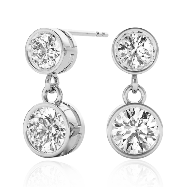 "Eternal Glamour" Twin Bezel Diamond Studs
