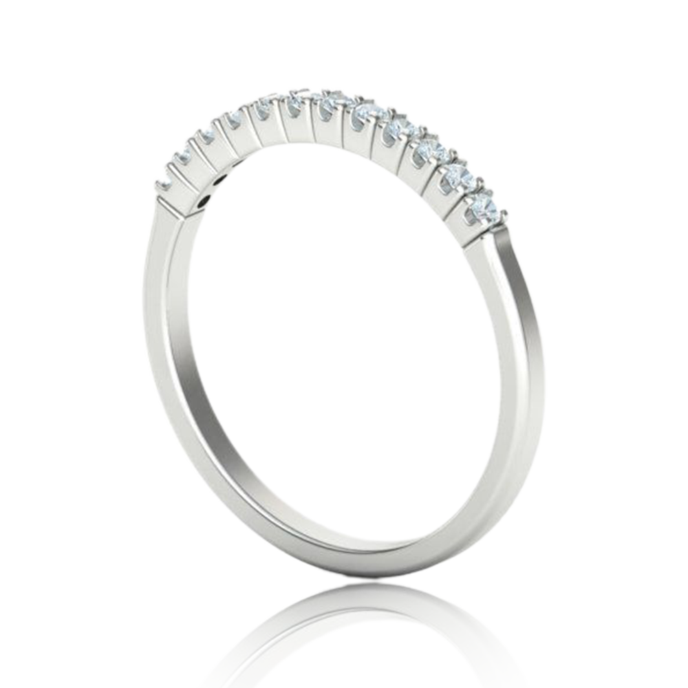 Stackable 12 Diamonds Eternity Band