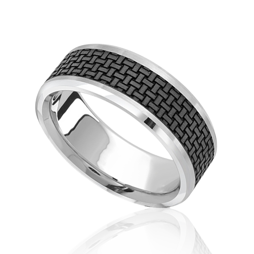"Eclat Rapture" Men's Wedding Ring, 8mm