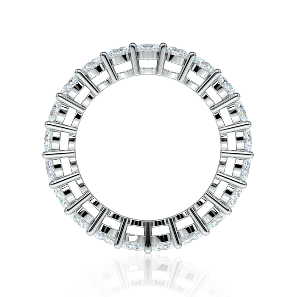 Classic Diamond Eternity Band in Yellow and White Gold ( 1 Ct. Tw. )