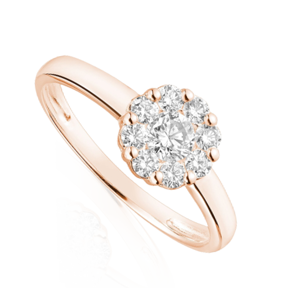 "Stellar" Cluster Mount Diamond Ring