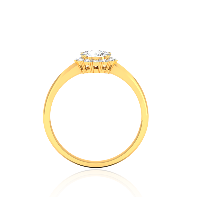 Glorious Brilliance Diamond Ring In Yellow Gold