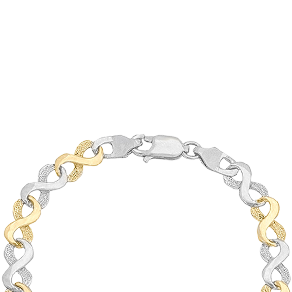 Infinity Galore 2-Tone Gold Bracelet