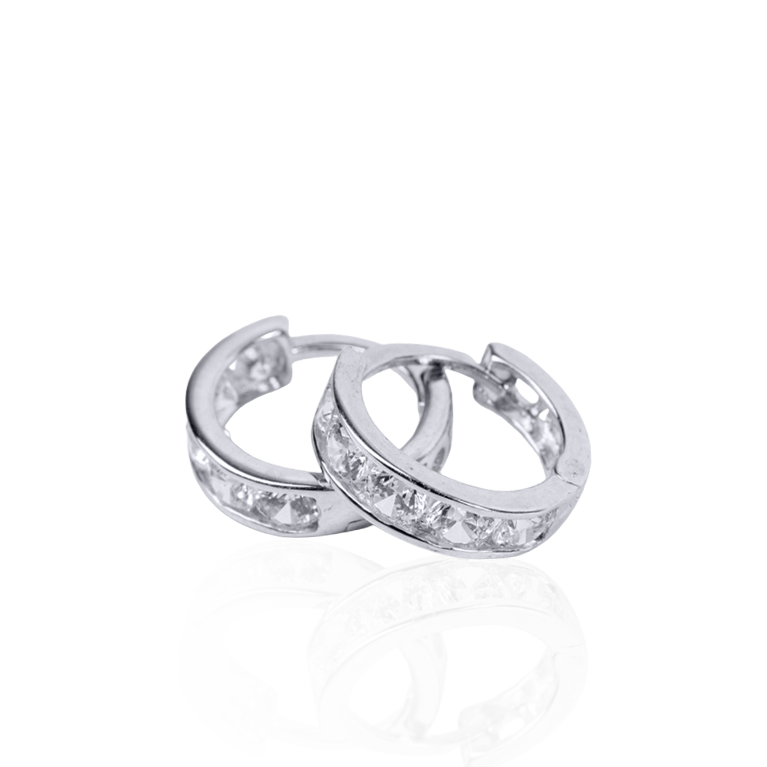 CZ Huggie Hoops Earring