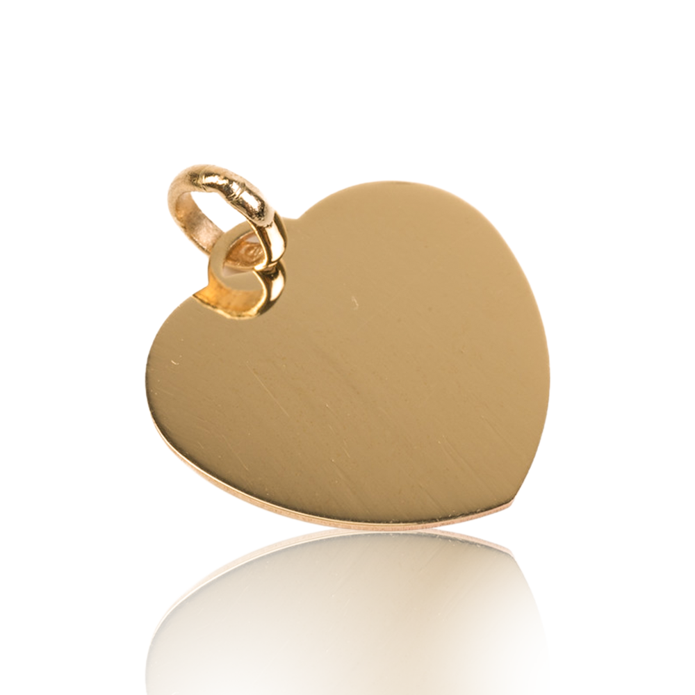 Gold Heart Personalized Plate