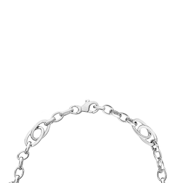 "Eternal Loop" Bracelet In White Gold