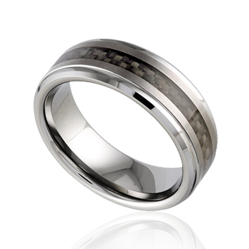 "Sleek Horizon" Tungsten Men's Ring 8mm