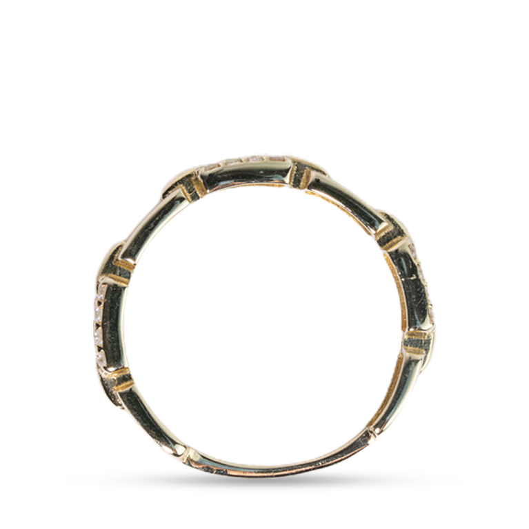 Modern Link Chain Ring