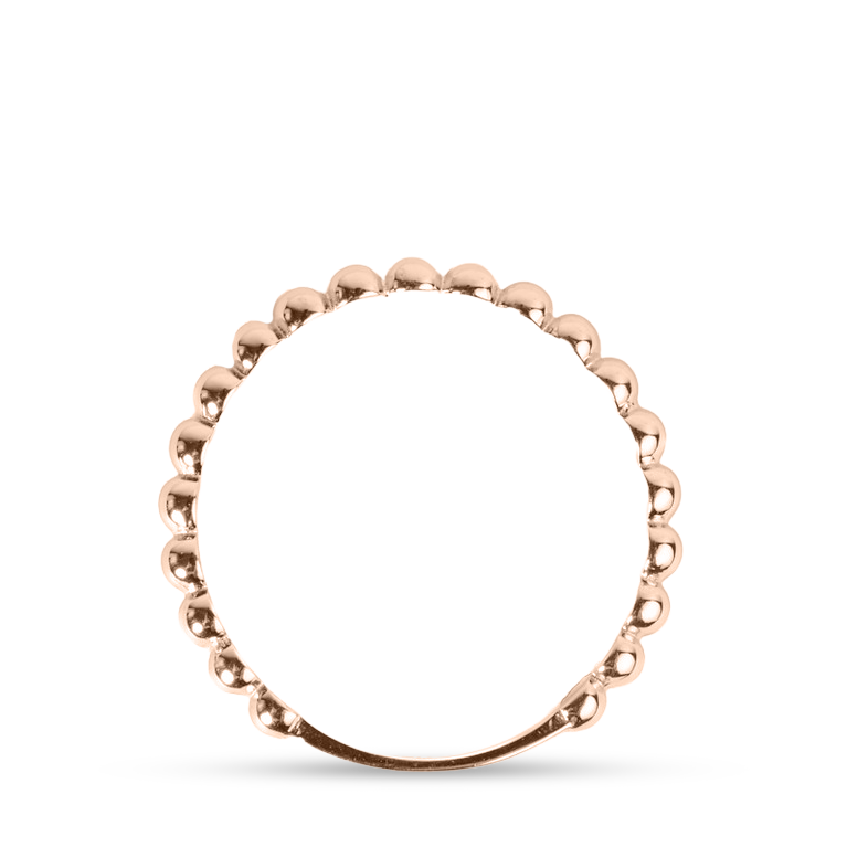 Rose Bead Stackable Ring