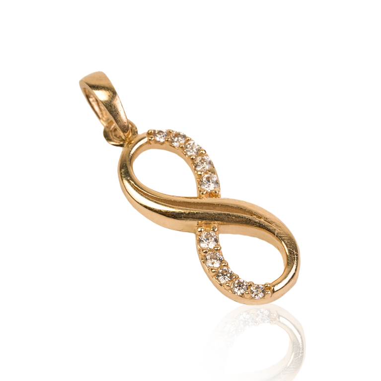 Infinity Pendant WIth Dazzling CZ