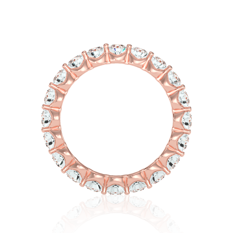 Exquisite Radiance Enternity Band In Rose Gold ( 2.03 Ct. Tw. )