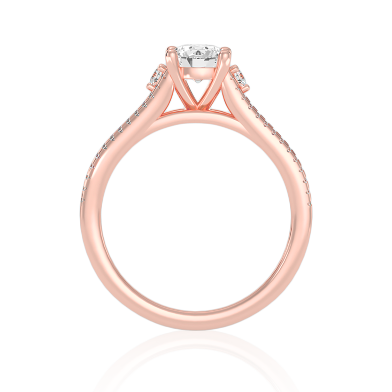 Timeless Charm Elegant Solitaire In Rose Gold ( 1.10 Ct. Tw. )