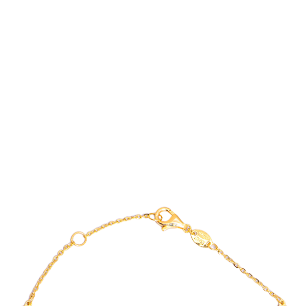 "Graceful Clover Cascade" In Yellow Gold