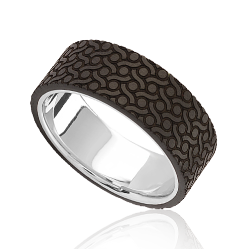 "Enchanté" Men's Wedding Ring, 7mm