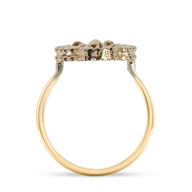 Yellow Gold Clover Ring