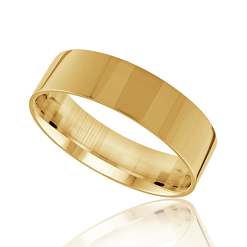 "Comfort Fit" Unisex Wedding Band 6mm