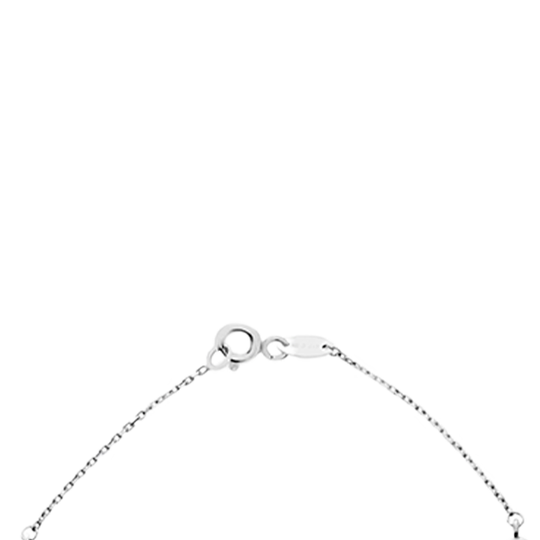 Infinity Bracelet In 10k White Gold