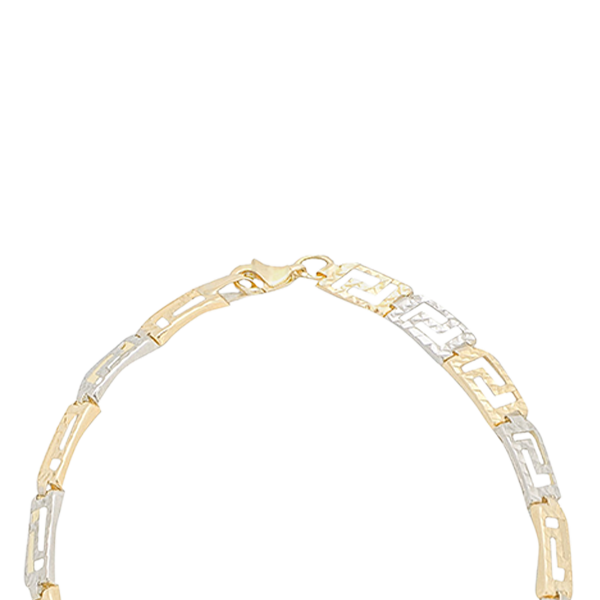 2-Tone Diamond Cut Bracelet