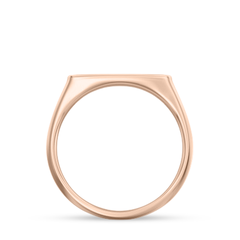 Rose Gold High Polish Bar Ring