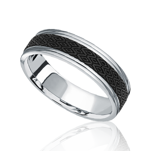 "Opulence" Men's Wedding Ring, 6mm