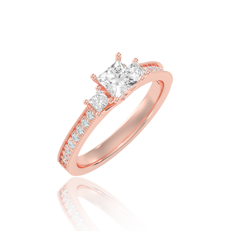 Eternal Unity Princess Ring ( 0.92 Ct. Tw. )